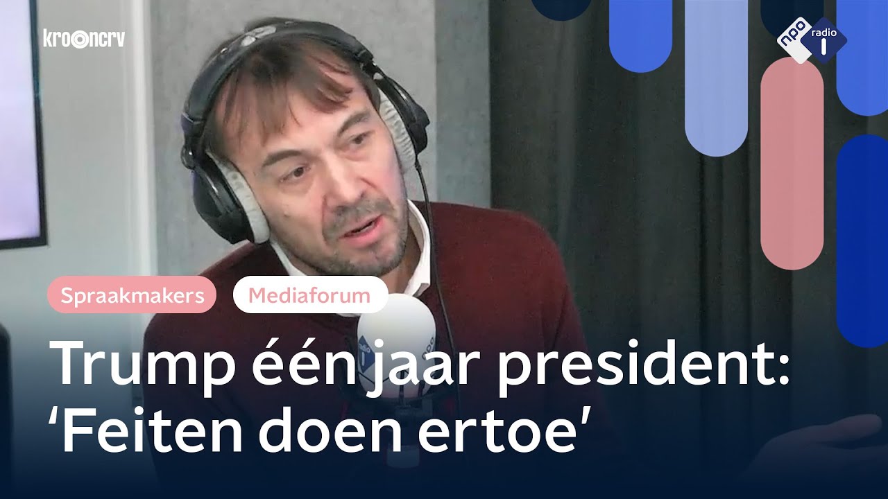 Trump is één jaar president: 'Belangrijk om feiten tegenover zijn retoriek te plaatsen' | Mediaforum
