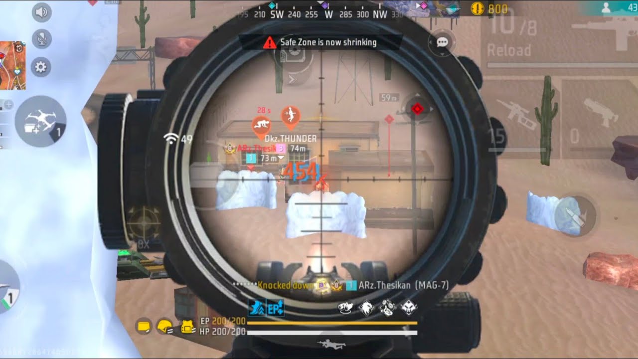 Clown10🚀 freefire India 🇮🇳  Scrims Highlights|4 finger sniper.