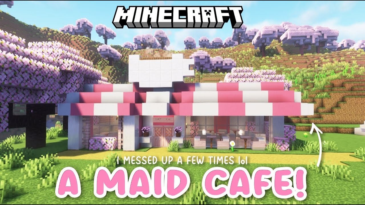 I built a MAID CAFE in Minecraft Vanilla! ☕