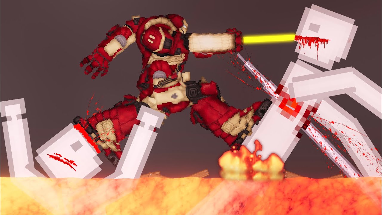 Giant Humans Vs Hulk Buster In People Playground (2)