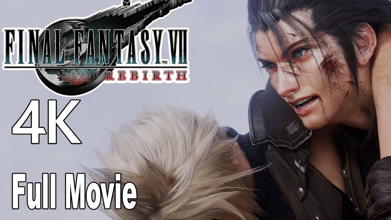Final Fantasy 7 Rebirth All Cutscenes Game Movie 4K