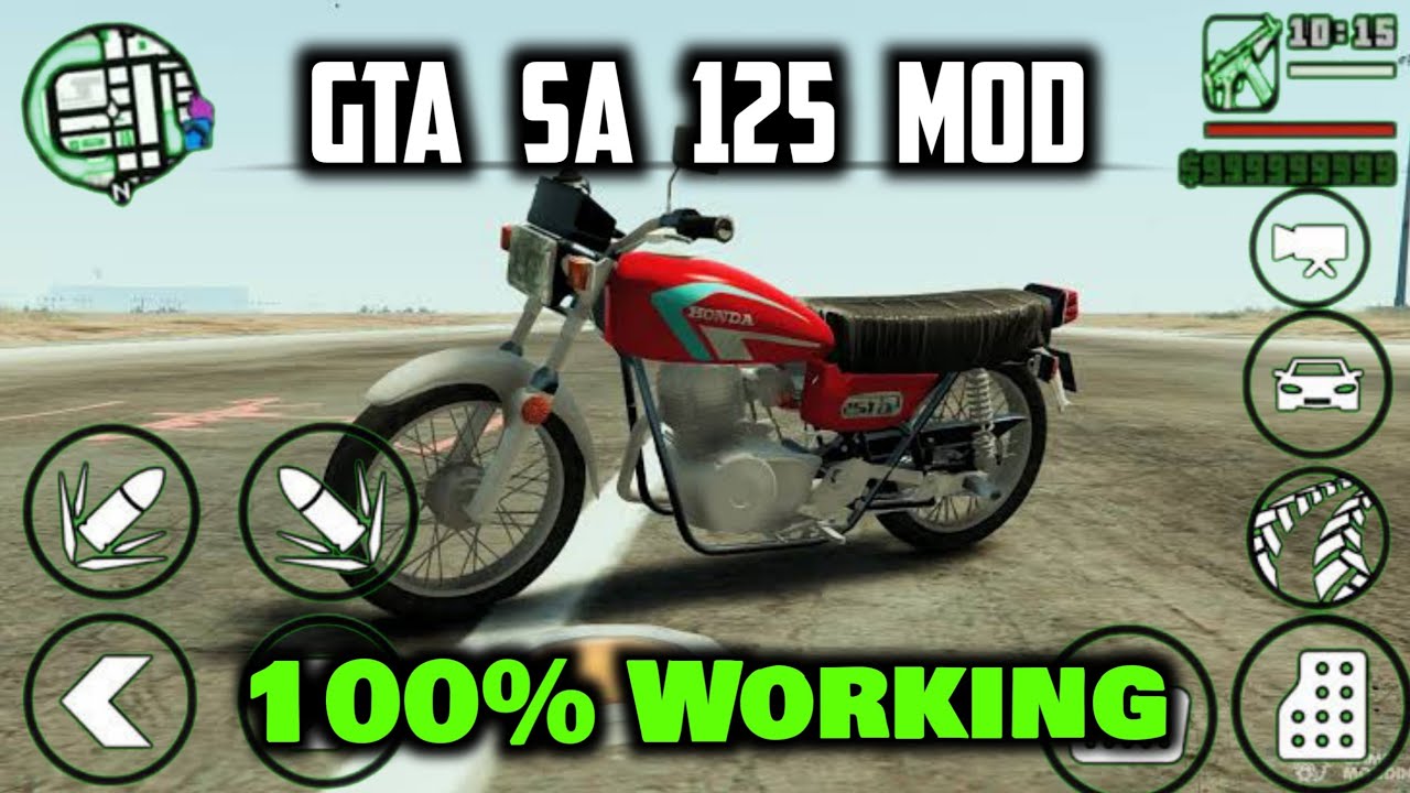 125 Mod Gta Sa Android, Install Honda Cg 125 Mod Gta Sa Android | Technical Gamer Azil 