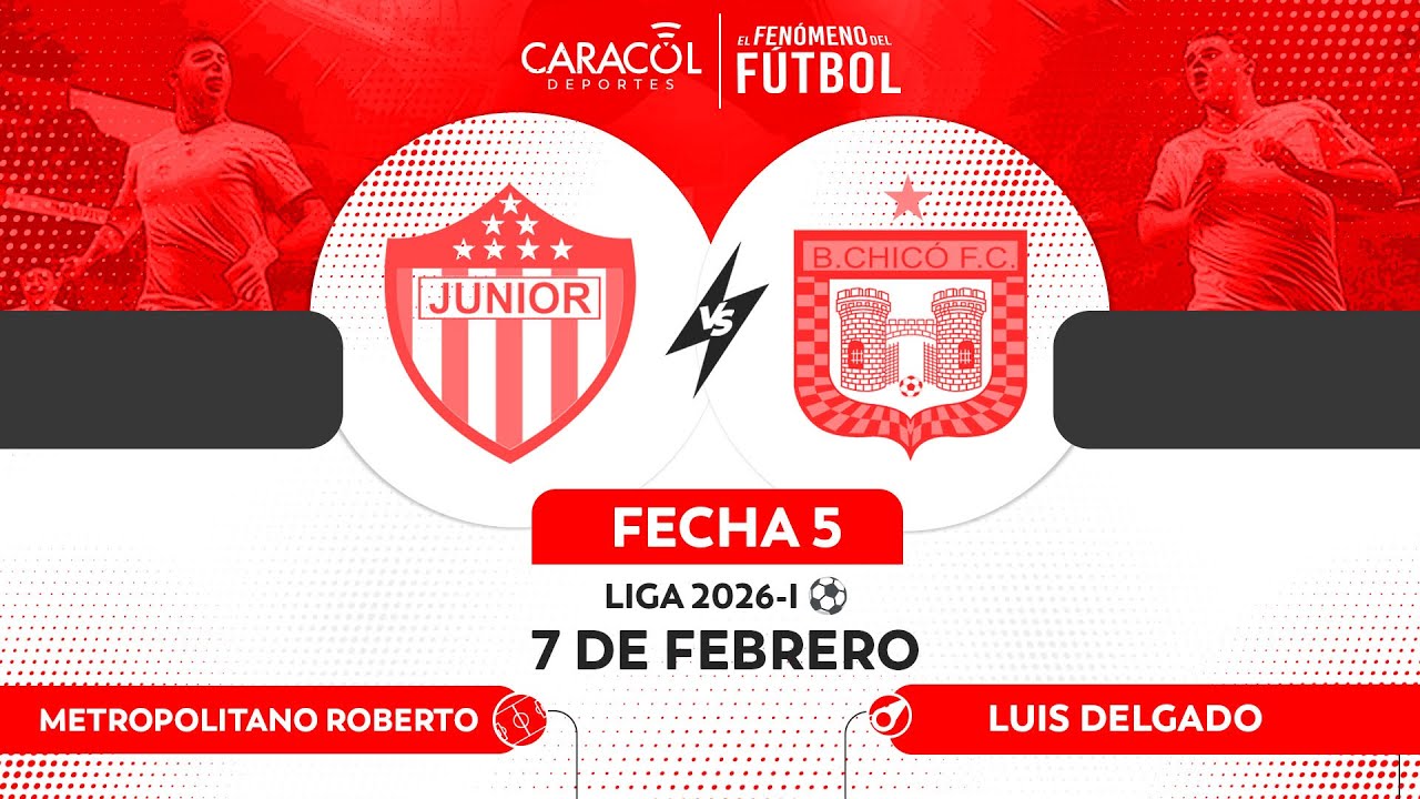 🔴EN VIVO | JUNIOR Vs. BOYACÁ CHICÓ – Liga 2026-I ⚽– FECHA 5