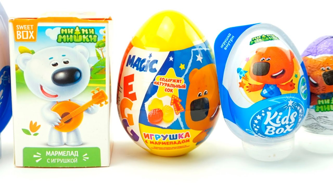 Сюрпризы и игрушки Ми-ми-мишки. Собираем коллекцию из разных яйиц. Kinder surprises Игрушкин ТВ