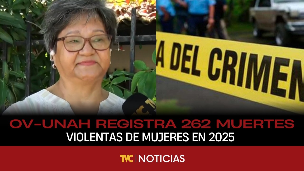 OV-UNAH registra 262 muertes violentas de mujeres en 2025 y 240 en 2024