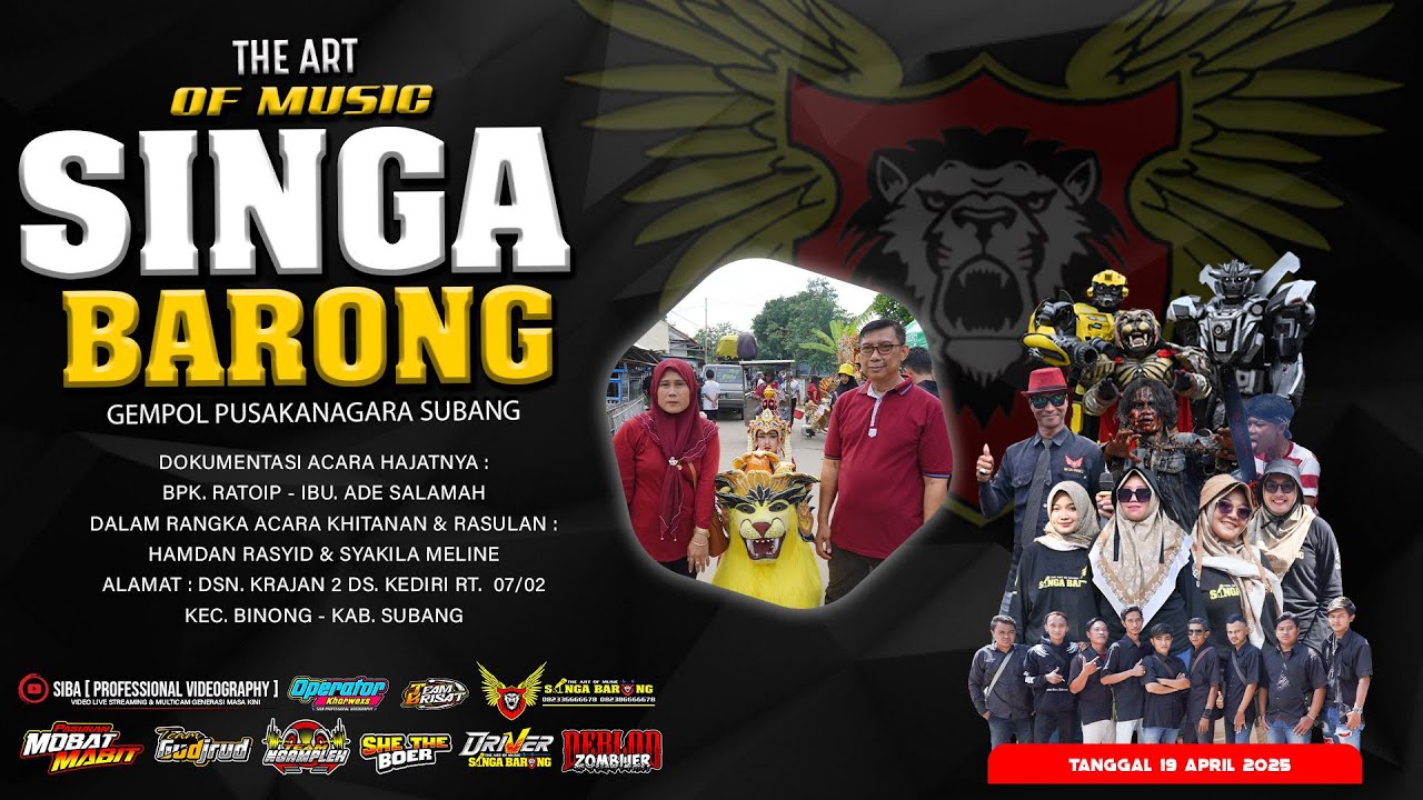 SINGA BARONG || JALUK PING PITU VOC. NADIA AIKO || 19 APRIL 2025 || KEDIRI - BINONG