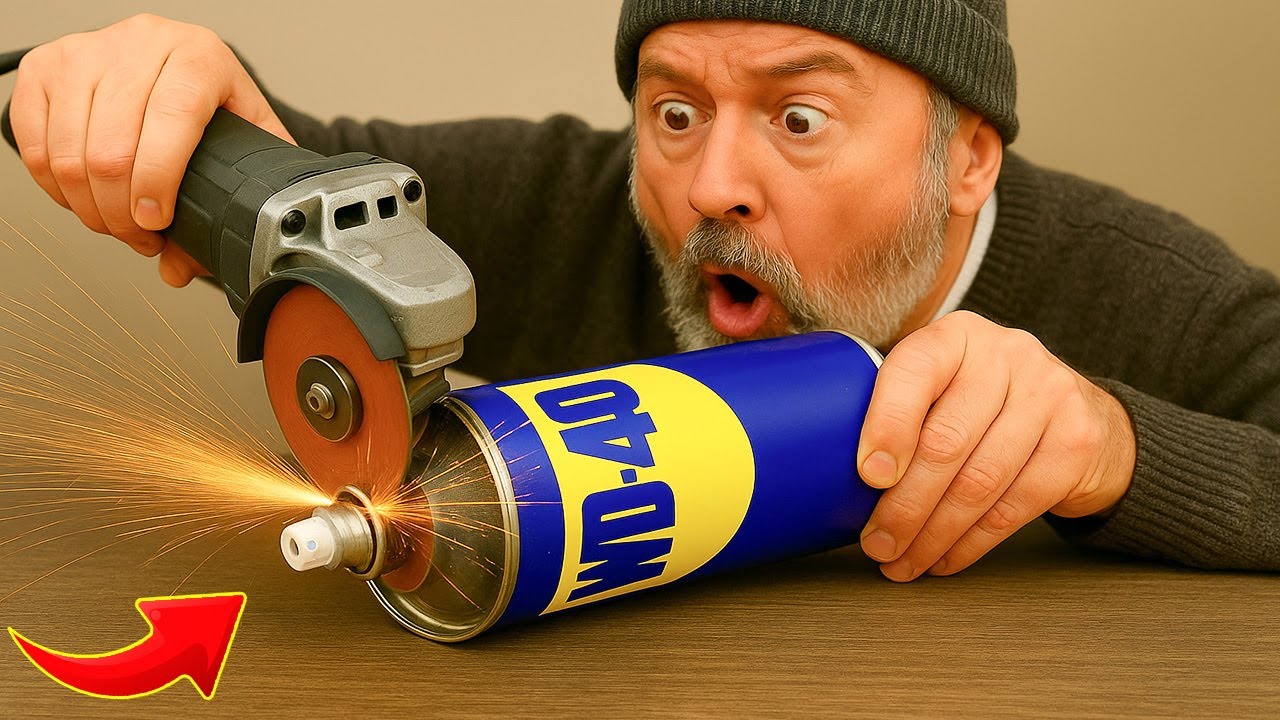 Разрежьте бутылку WD 40. Она нужна каждому дому, но никто об этом не знает!😲