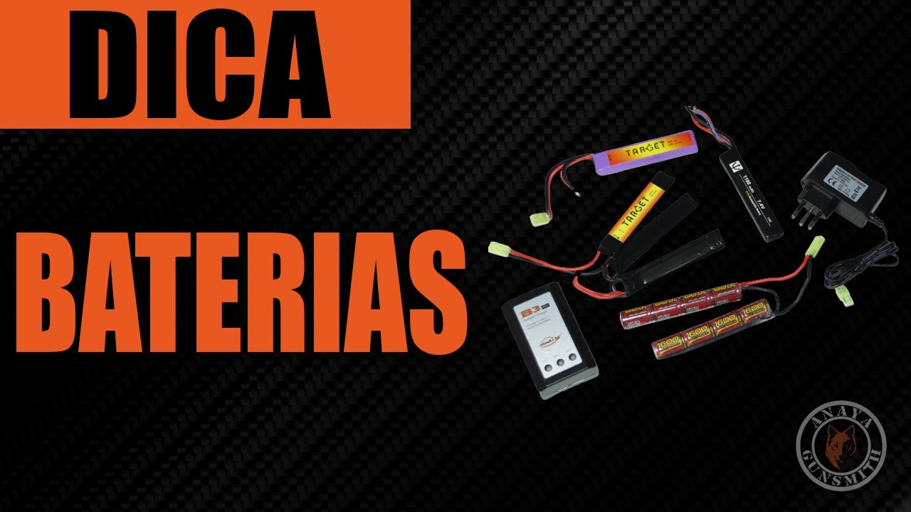 MANUTENÇÃO & UPGRADE DE AIRSOFT!! BATERIAS PARA AIRSOFT!!