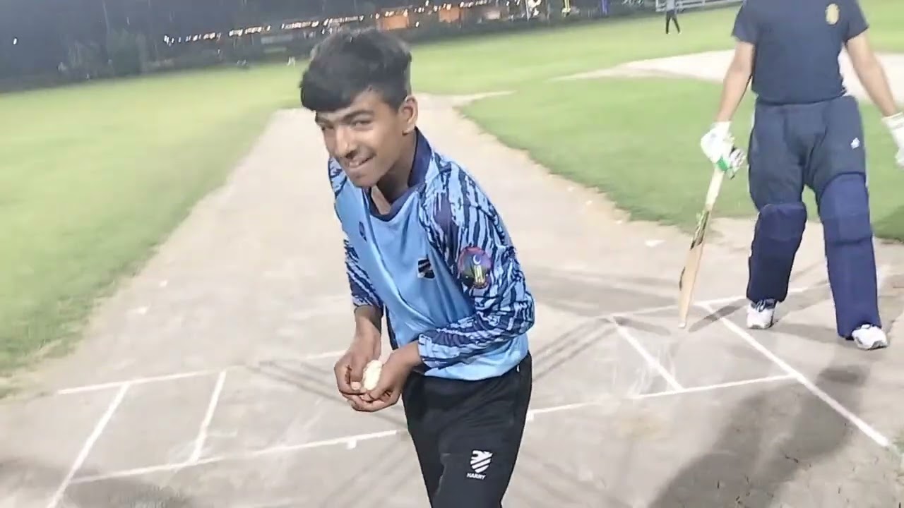 u 13 boys  night practice match at DHA sports stadium multan