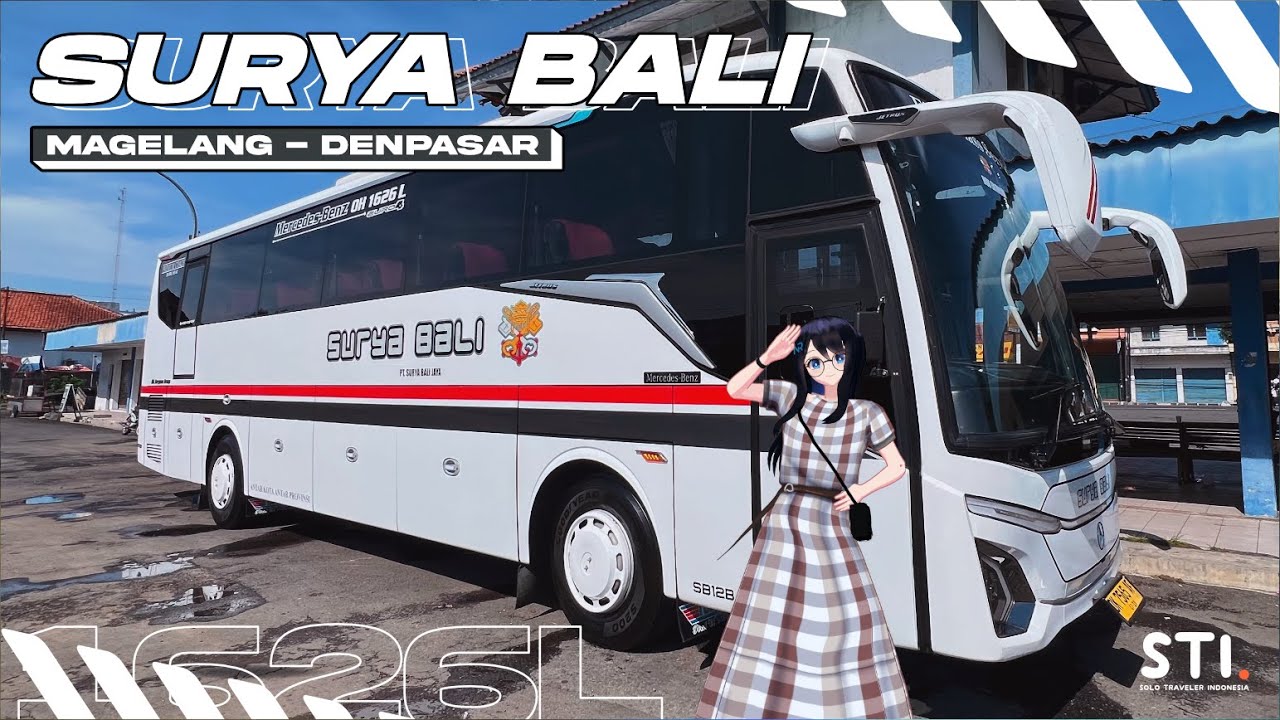 Pendatang di Rute Magelang - Denpasar - Surya Bali JETBUS 5 MHD 1626L【Solo Traveler Indonesia Ch.】
