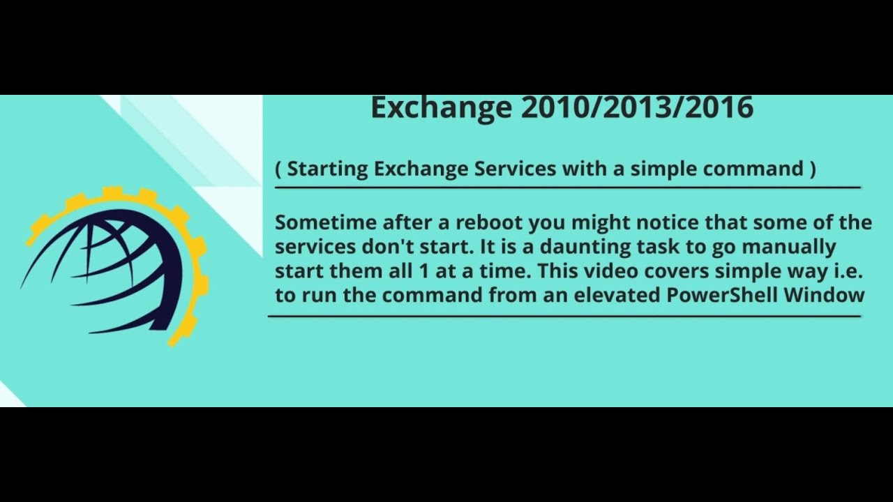 How to Start Microsoft Exchange Services with Simple Command