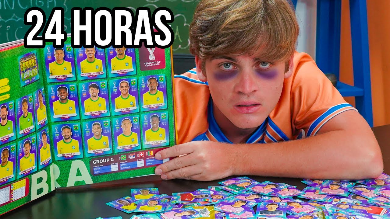 DANIEL BONITINHO COMPLETOU ÁLBUM DE FIGURINHA DA COPA EM 24 HORAS