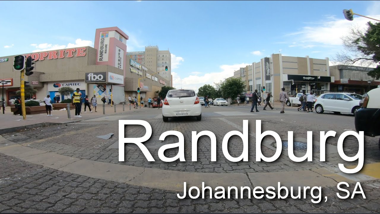 Driving in Randburg, Johannesburg, South Africa.