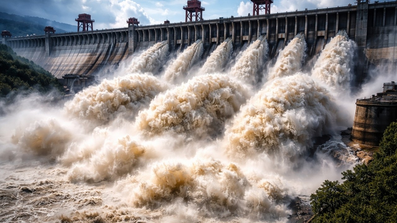 Грандиозный Водный Поток: Врата Плотины Открыты!