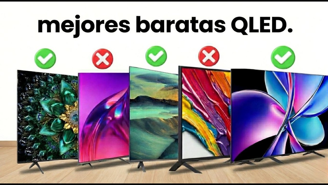 ✅ 7 MEJORES Televisores Smart TV QLED 4K BARATAS [2026] 📺 Calidad-Precio 43/55/65/75/85/98 pulgadas