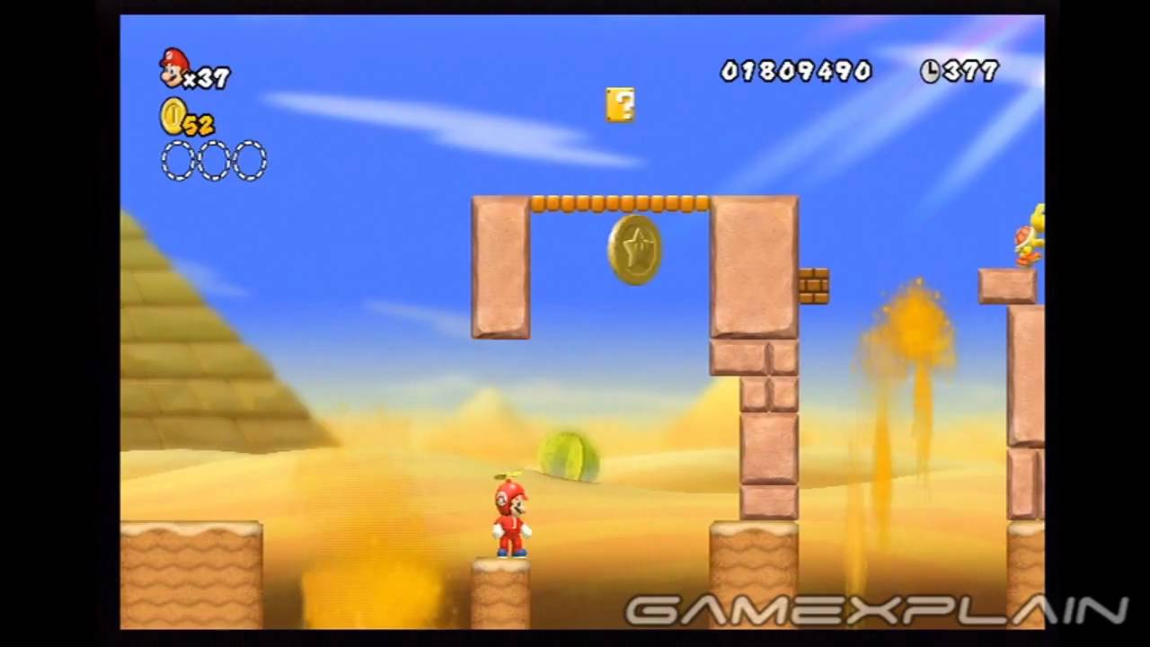 New Super Mario Bros. Wii Level 2-1 Star Coins