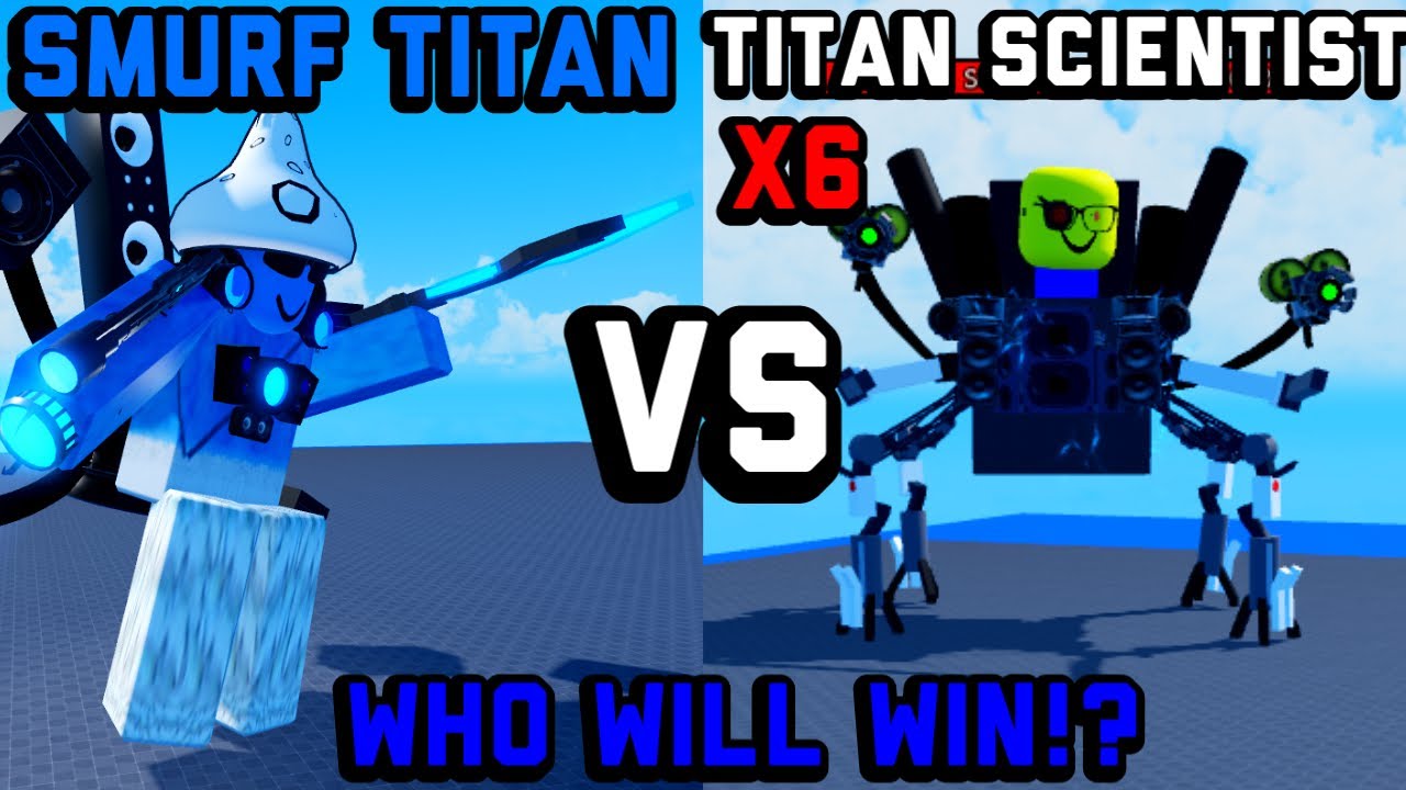 Smurf Titan vs 6 of the HARDEST bosses in super box siege defense | Roblox