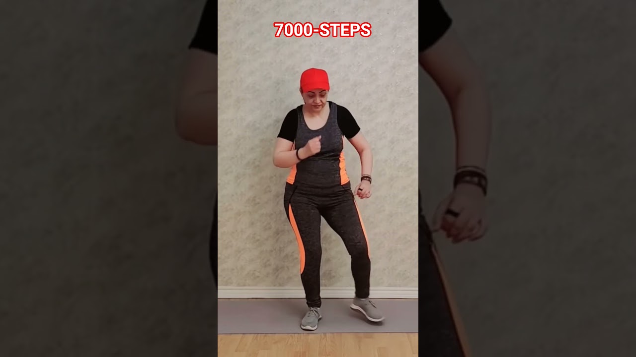 7000 Steps Walking Cardio Workout at Home | Full Body Fat Burn & Daily Step Challenge 🚶‍♀️🔥
