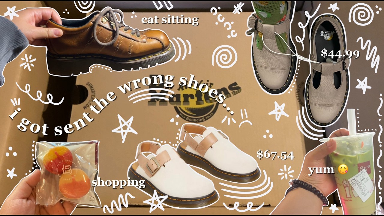 ✮ well this is awkward… ✮ dr. martens haul, shopping, cat sitting and more (little to no talking)