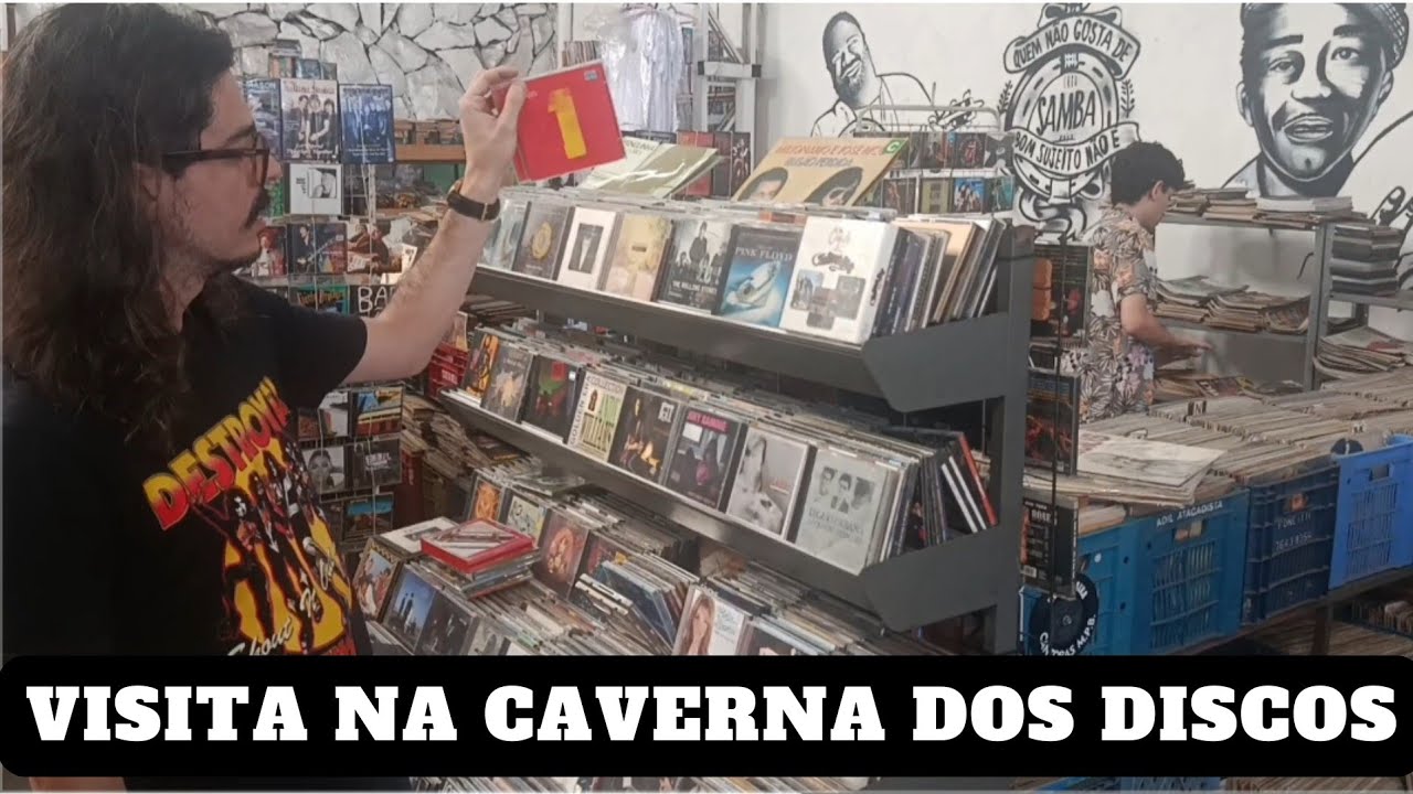 Visitando a CAVERNA DOS DISCOS no Tucuruvi - SP.