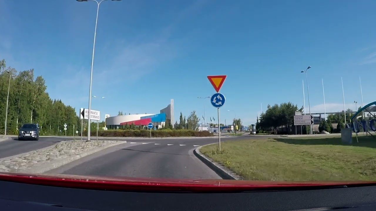Driving in Vaasa, Finland