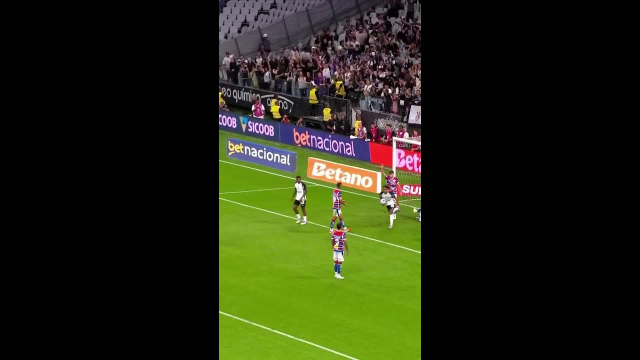 GOL DO CORINTHIANS! CARRILLO EMPATA AOS 48' DO 2T! | CORINTHIANS X FORTALEZA | #shorts | ge.globo