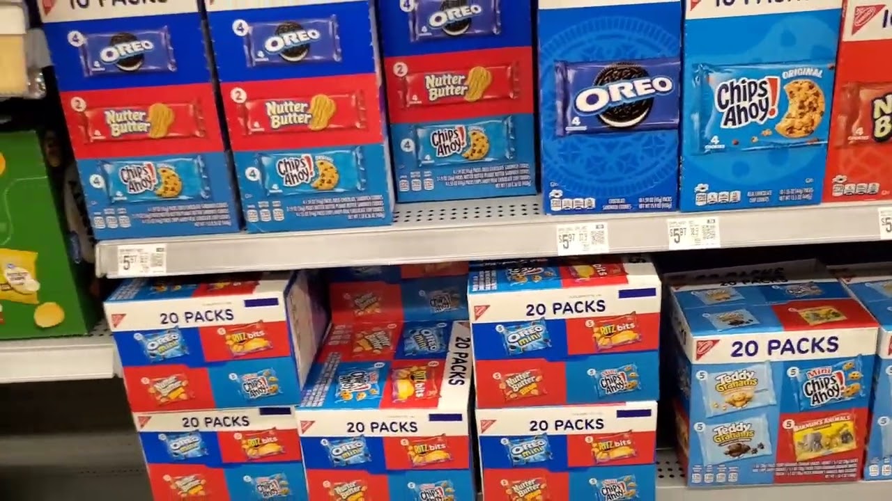 AMAZING! ASMR! SHOPPING SMART: VARIETY FAMILY SNACKS PACKS @Walmart #amazing #asmr #walmart #snacks 
