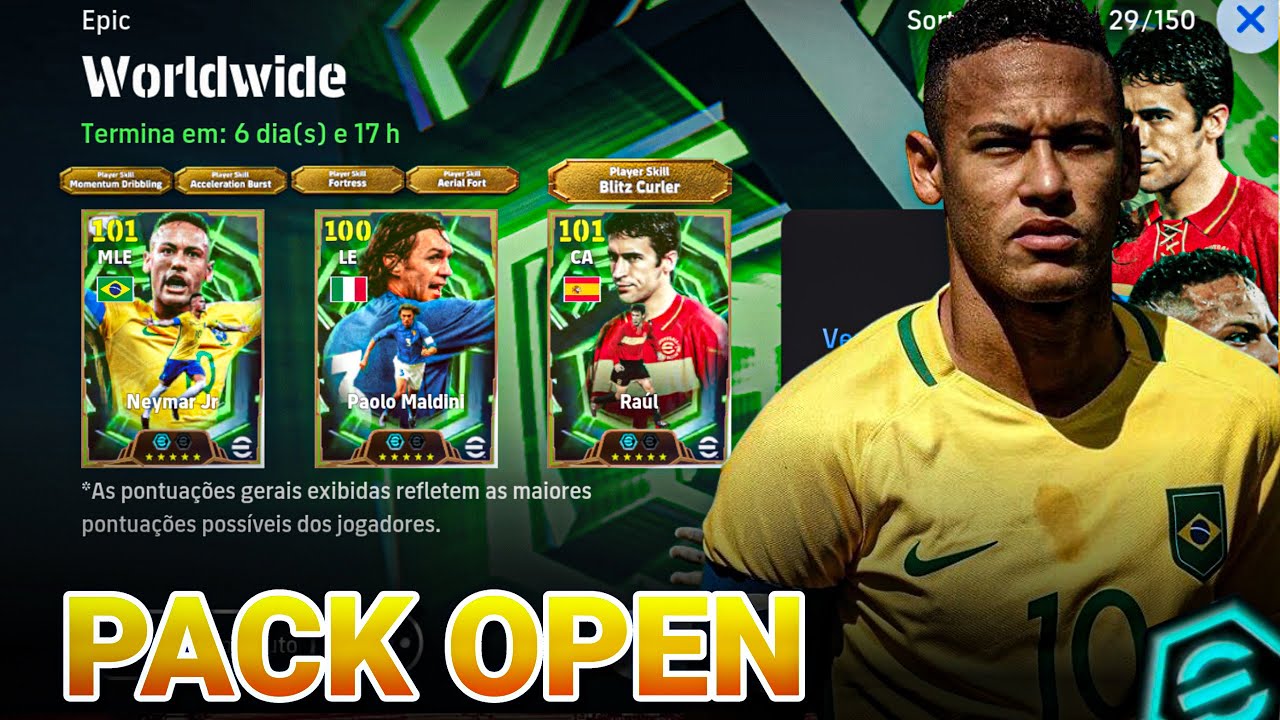 PACK OPENING em BUSCA do NEYMAR JR no eFootball 26 Mobile 