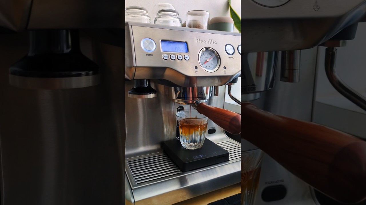 Morning Coffee Routine with DF64 Grinder and Breville Dual boiler #coffee #asmr #homebarista