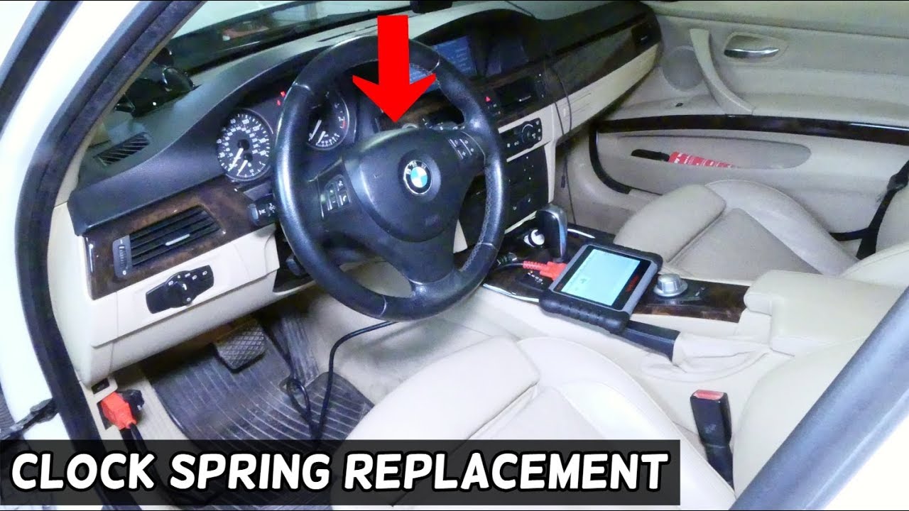 HOW TO REMOVE AND REPLACE CLOCK SPRING ON BMW E90 E92 E91 E93