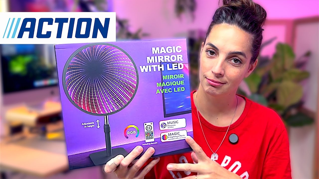 Miroir magique avec Led avec télécommande , des magasins ACTION