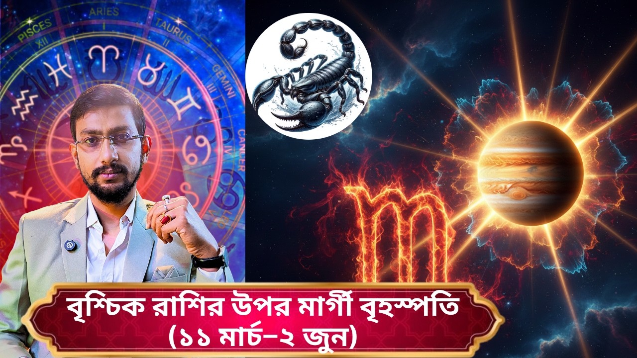 ♏ বৃশ্চিক রাশির উপর মার্গী বৃহস্পতি (১১ মার্চ–২ জুন) | Scorpio Direct Jupiter 2026