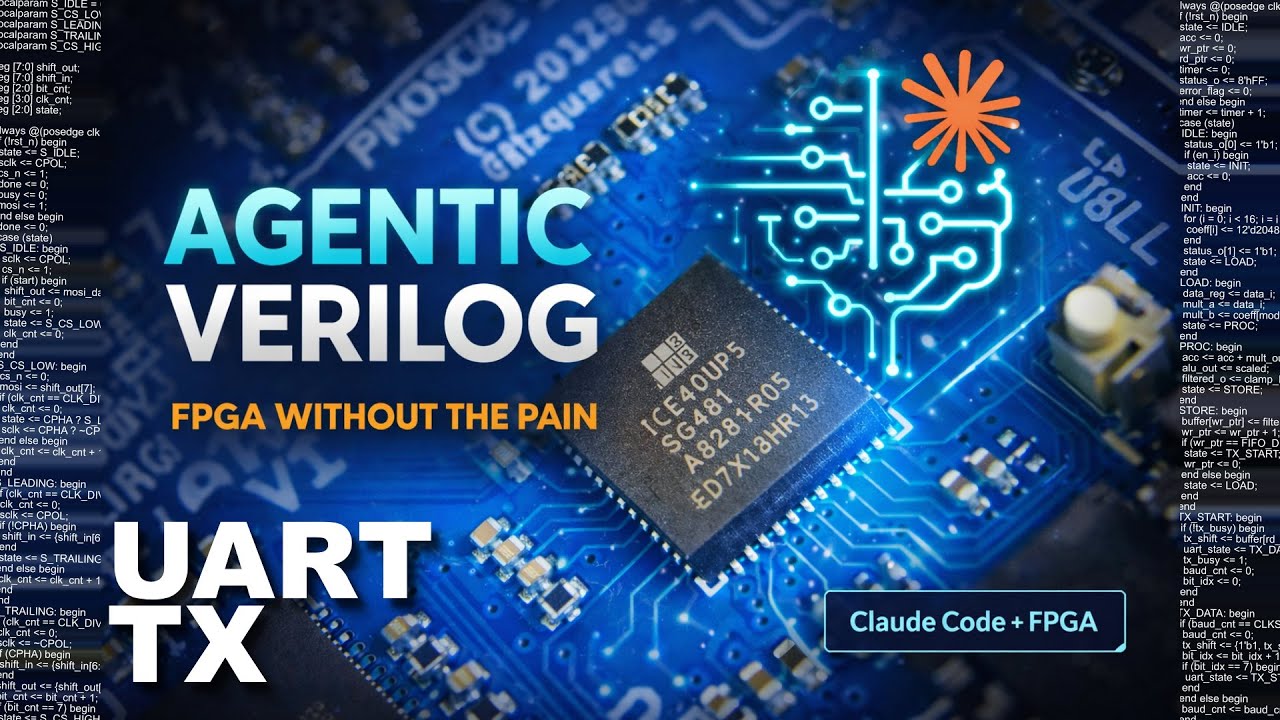 UART-передатчик за 10 минут - Последовательный Hello World | Agentic Verilog #7