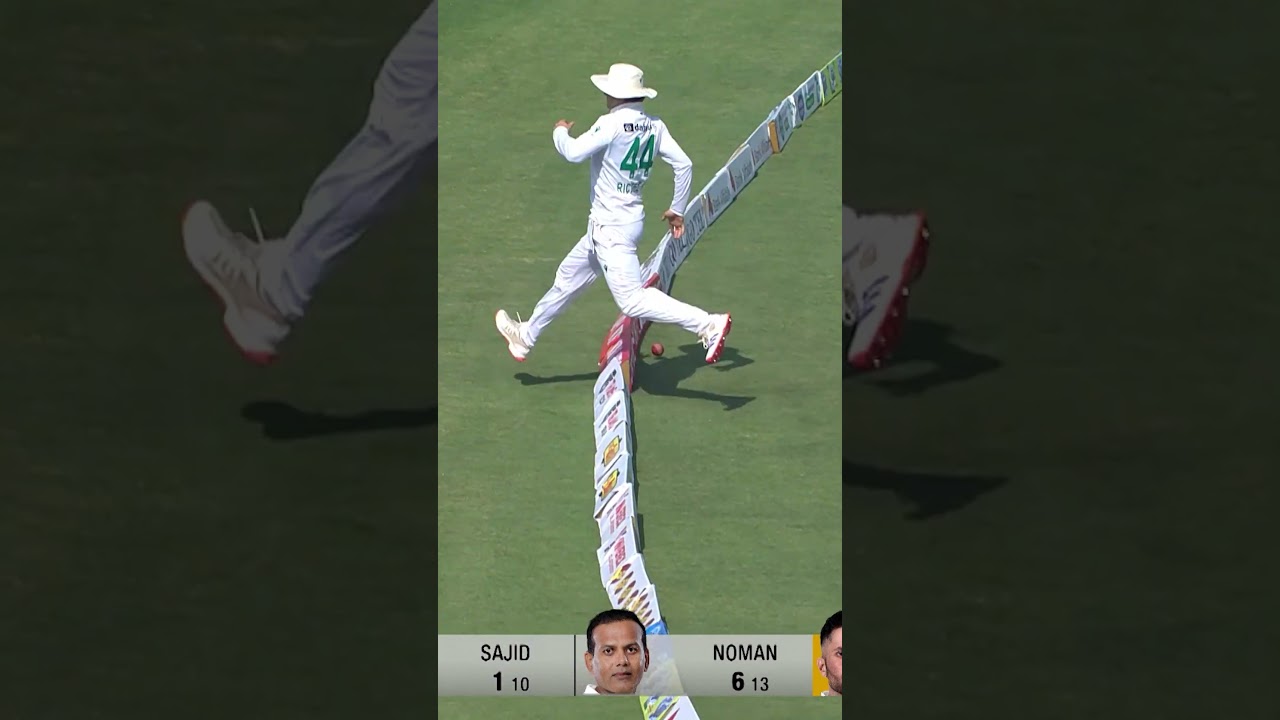 Sajid Khan Shows Intent! Classy Four Over the Infield #sportstv #PAKvSA #cricket | M3U1U