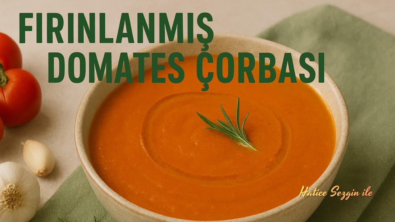 Fırınlanmış Domates Çorbası 🍅 | Kremalı, Kadifemsi, Sıcacık Lezzet! #nefisyemektarifleri 