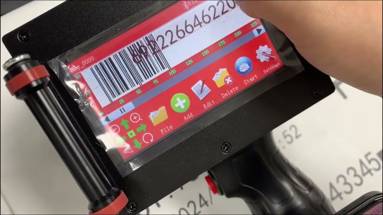 How to upload information to the handheld inkjet printer P15 / P16 / P50 via Bluetooth
