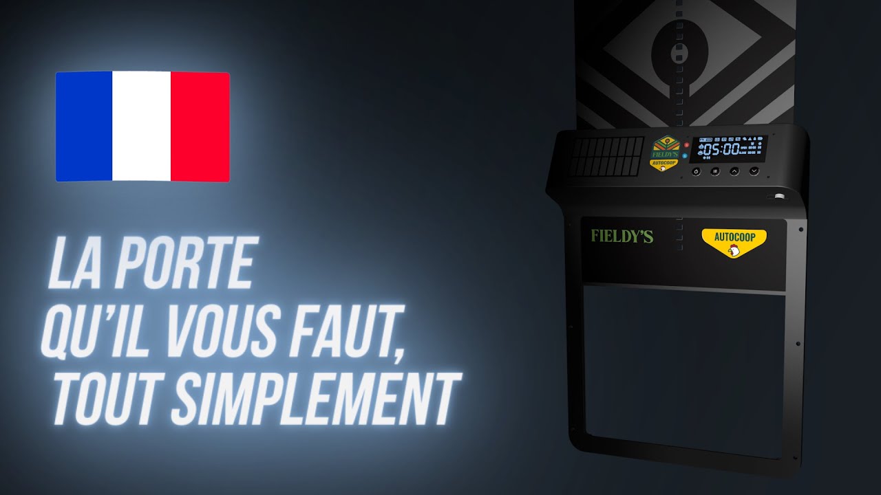 FIELDY'S - PORTE DE POULAILLER AUTOMATIQUE SOLAIRE