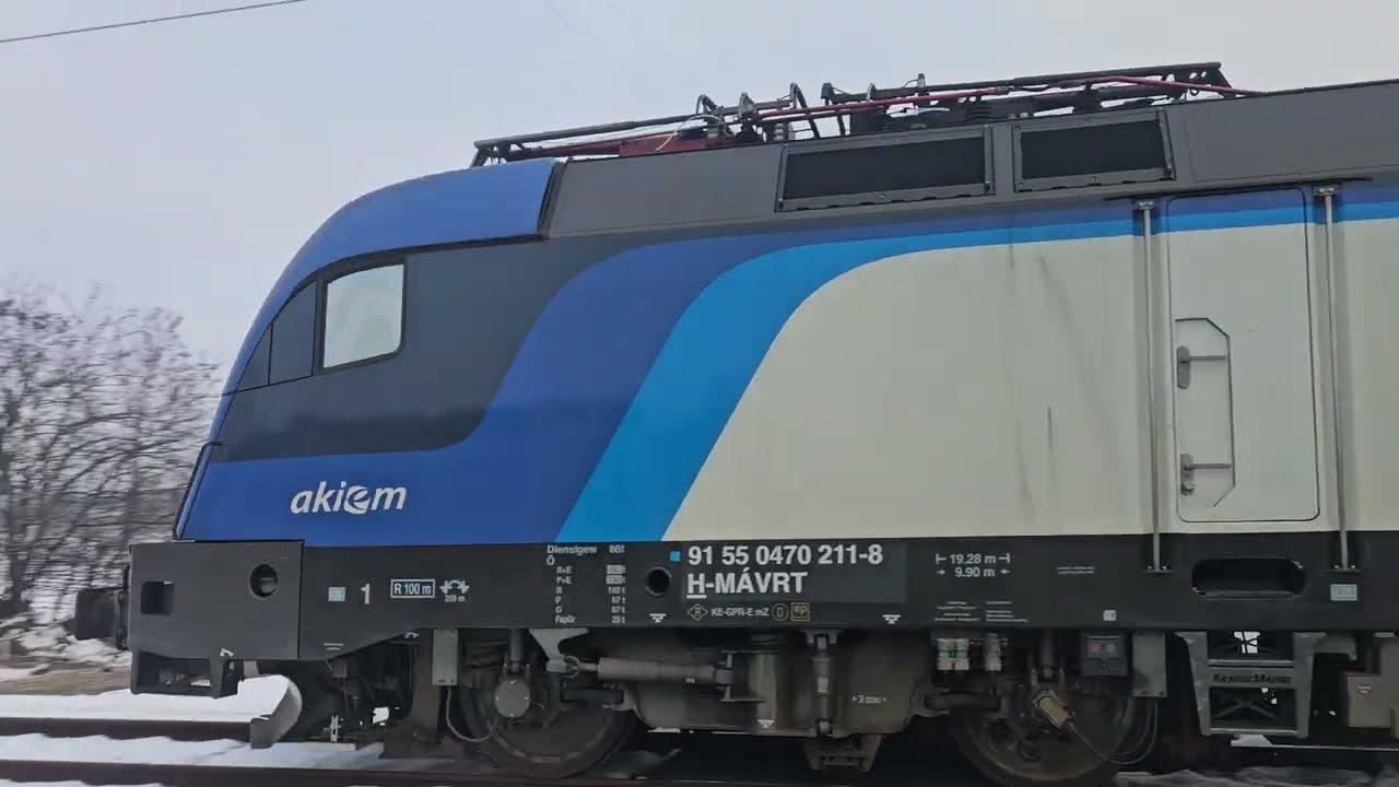 Történelmi pilanatok Budapest-Belgrád vasútvonal vakteszt Akiem MÁV-START Tauruszal  2026.01.19