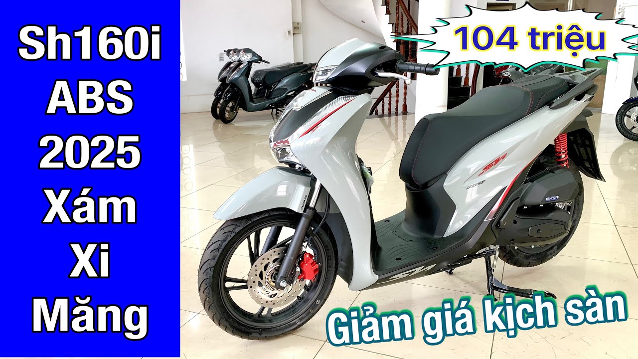 Giá xe sh160 ABS  màu xám xi măng 2025 giảm giá kịch sàn, thời điểm vàng để mua #sh160abs #sh2025