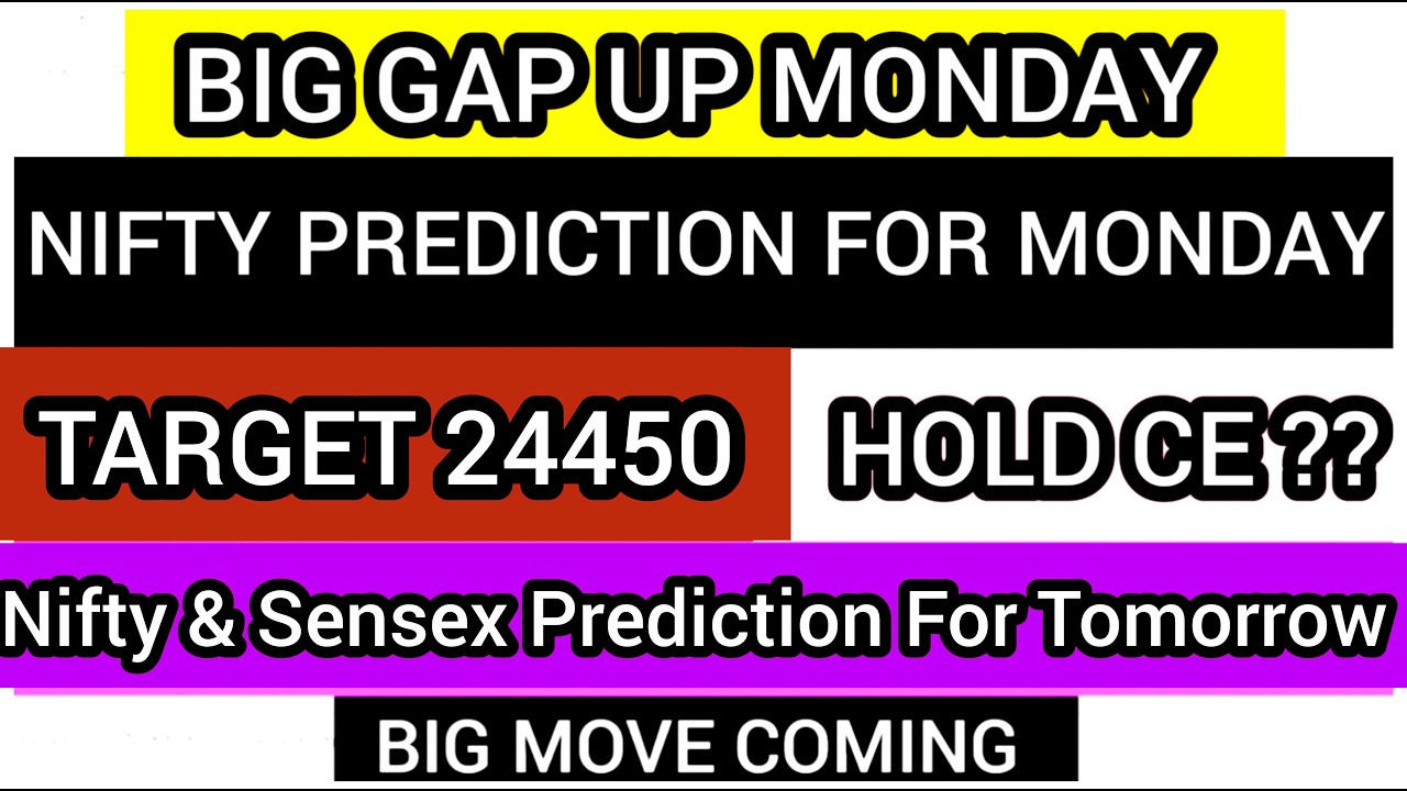 Market Prediction For Monday | Nifty Prediction | Sensex | Monday market gap up or gap down | 6 July