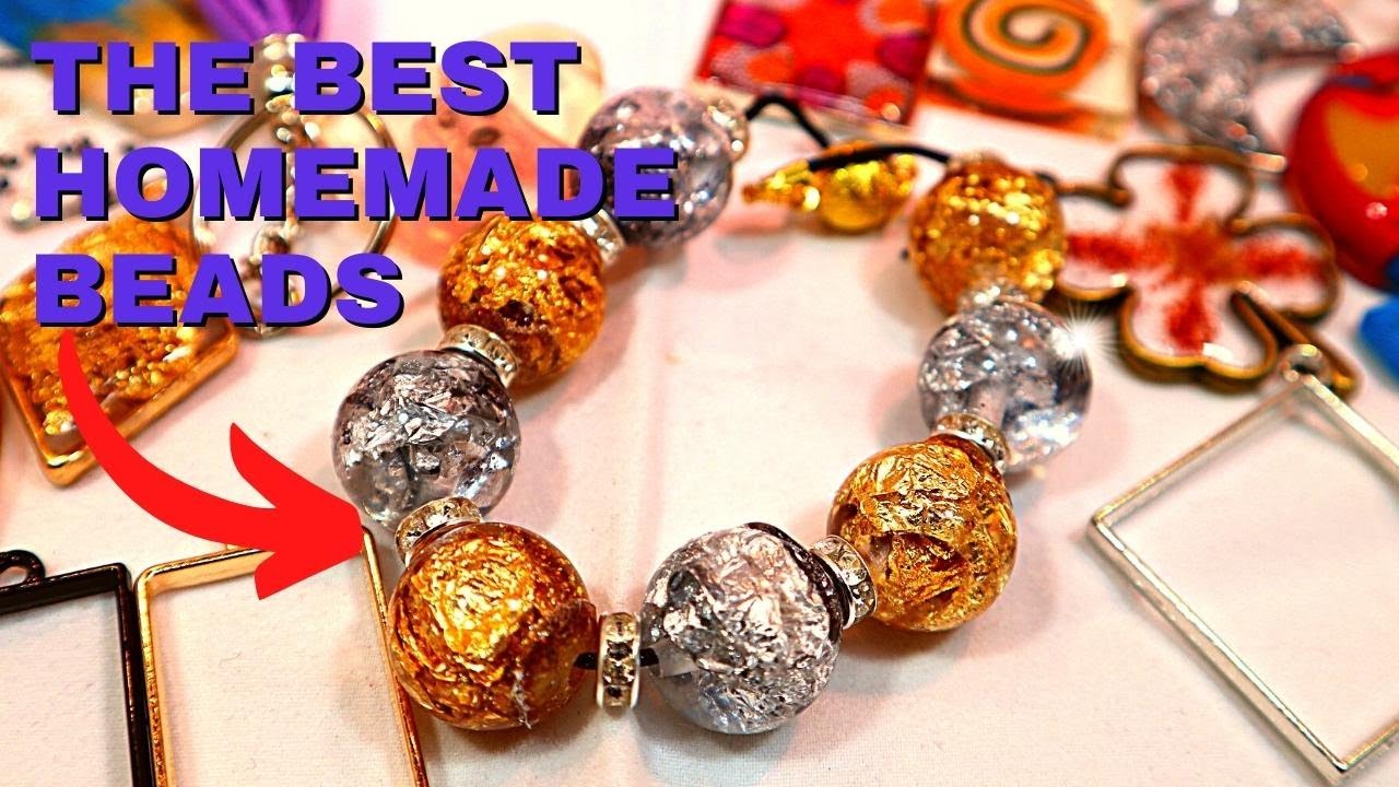Make Your Own Stunning Resin Gold & Silver Beads