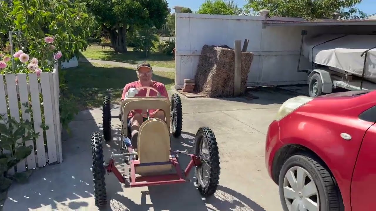 First run, Dave's cyclekart 01 02 2024