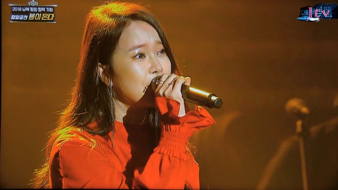 가수백지영 - 총맞은것처럼,잊지말아요 (2018 남북평화협력기원-평양공연 봄이온다 '18.04.01 동평양대극장)