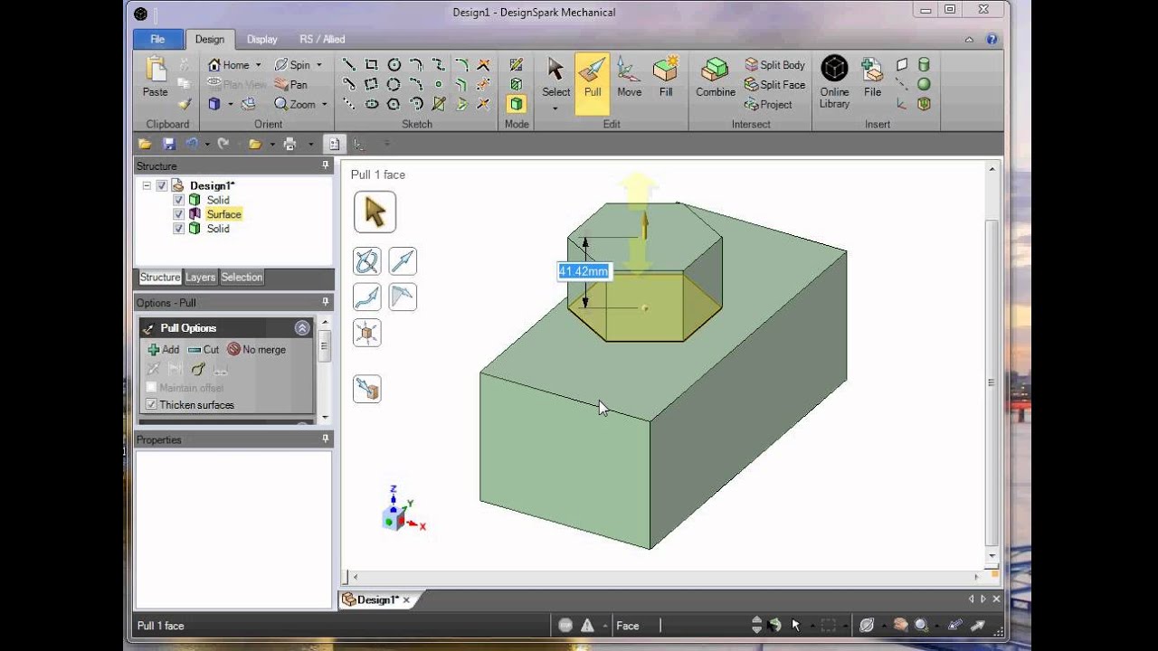 Using Combine tool in DesignSpark Mechanical