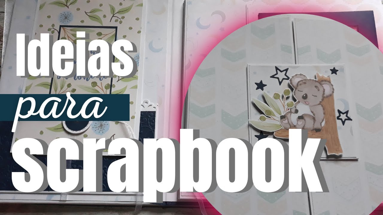 Ideias para páginas de SCRAPBOOK | Easy SCRAPBOOK page IDEAS | Mini album tutorial easy