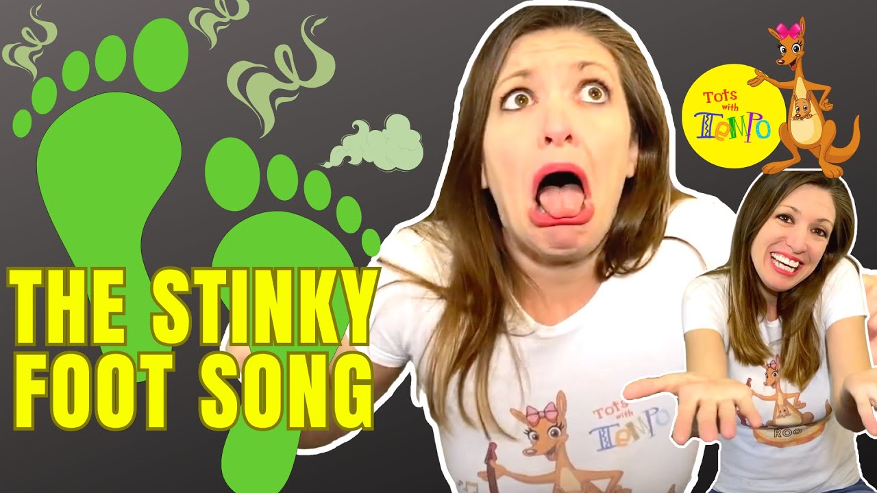 The Stinky Foot Song - A Silly Foot Smelling Song For Babies, Toddlers, Preschoolers, Elementary