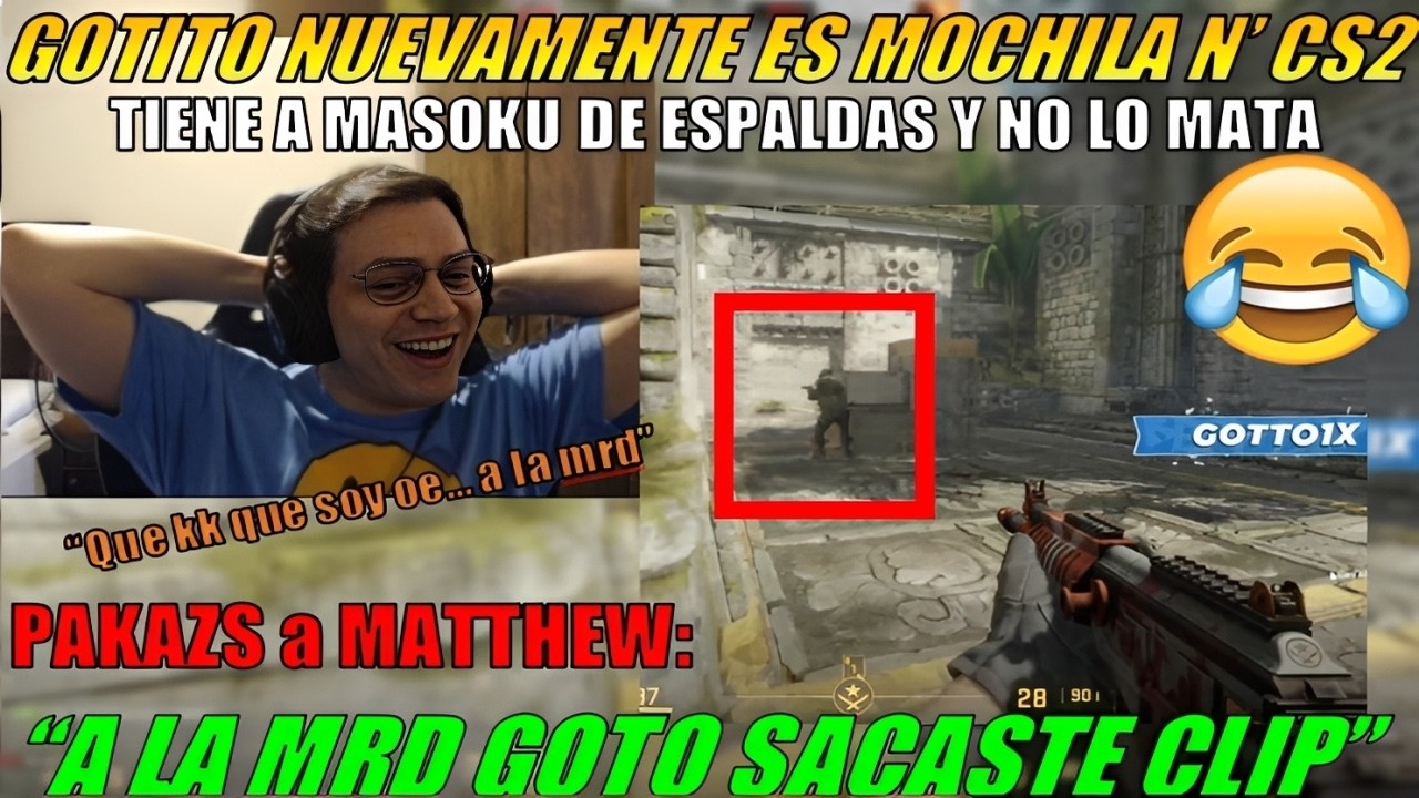 🤣MATTHEW no puede KILLEAR a MASOKU ni estado de ESPALDA | Es MOCHILAZOR de NUEVO🤣