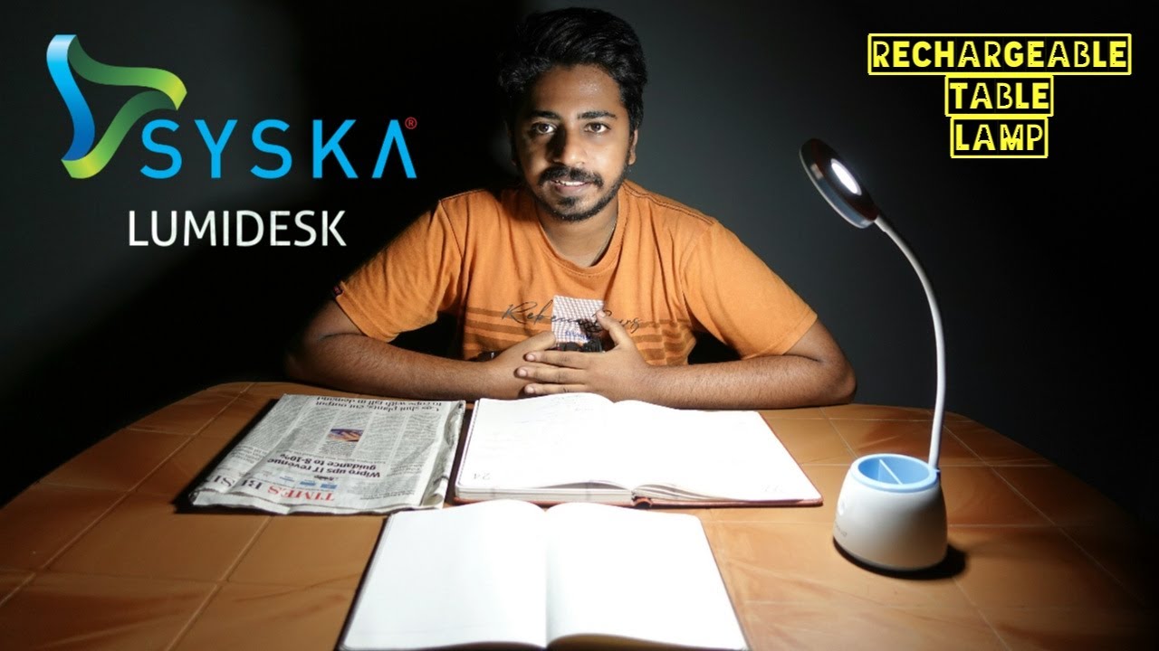 Syska SSK-TL-8608L Rechargeable Table Lamp | Syska Lumidesk study lamp