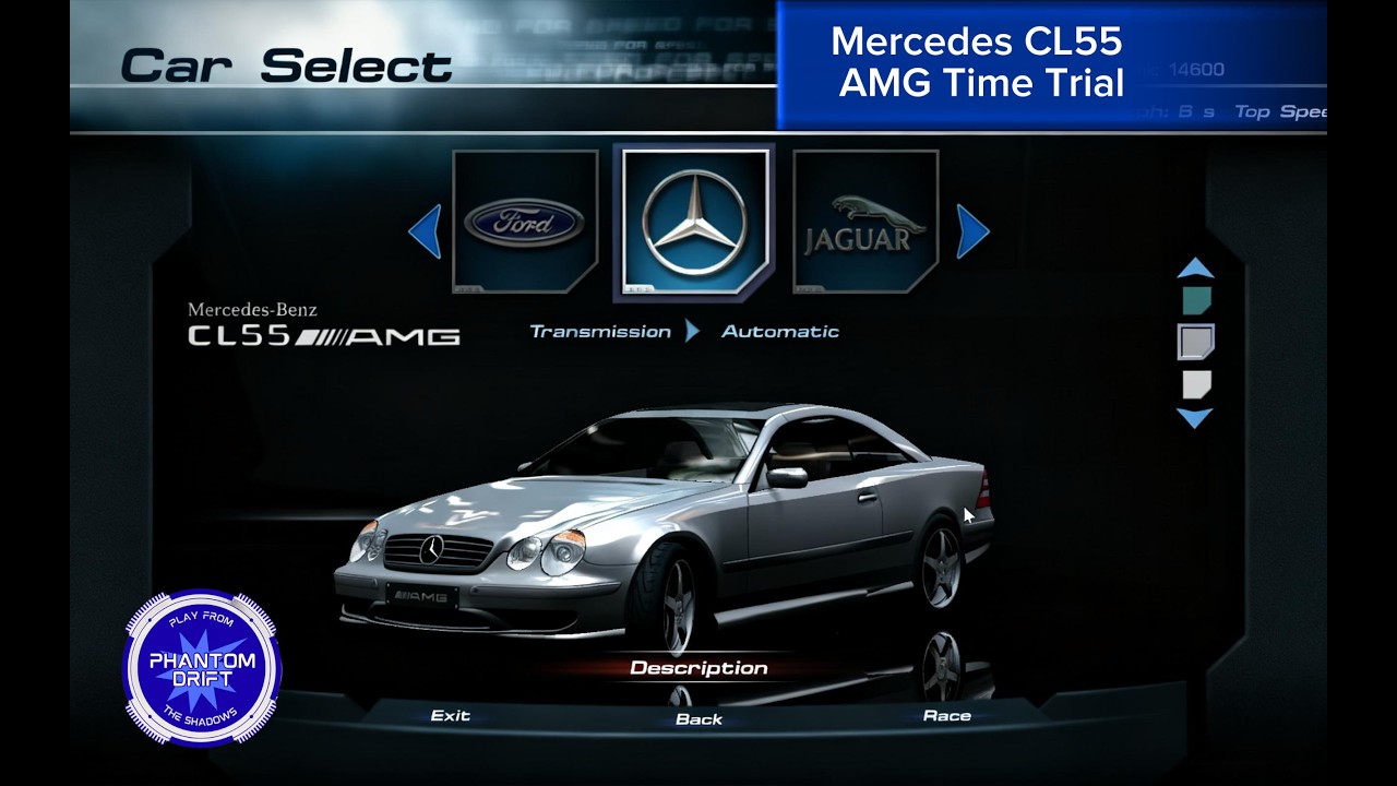 Mercedes CL55 AMG Time Trial; Need for Speed: Hot Pursuit 2; Championship Event 4