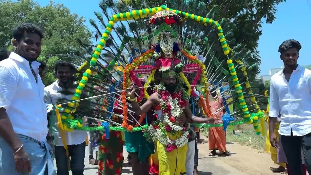 கல்லாங்குடி ஸ்ரீ முத்துமாரியம்மன் ஆலய சித்திரை திருவிழாவை முன்னிட்டு காவடி யாத்திரைகள்